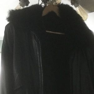 Leather lined bomber jacket